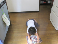 葉子の拭き掃除