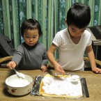ロールケーキ　制作中