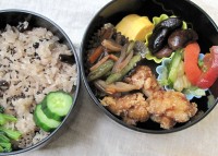 黒ささげ赤飯の弁当