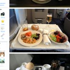 ファーストクラスの機内食
