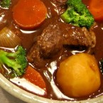 圧力鍋で作ったビーフシチュー