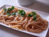 生パスタ風 手打ちより断然簡単!乾麺を茹でる前に水に浸す…