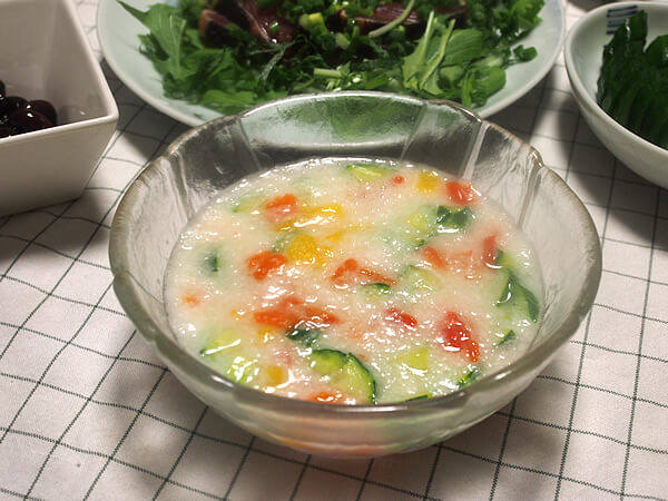 長芋の冷製スープ